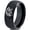 Black Dome Tungsten, variant on Tungsten Patriots Patriot Flag America Band Ring 8mm Men Women Comfort Fit Black Step Bevel Edge Brushed Polished