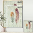 thumbnail image 2 of Plumes Naturelles sur Bois II - Toile Encadrée Style Ferme, 2 of 3