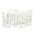 thumbnail image 2 of East West Furniture Dining Room Set Linen White, CANO7-LWH-W, 2 of 10