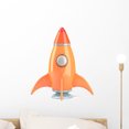 thumbnail image 1 of Cartoon-styled Rocket Wall Decal Mural by Wallmonkeys Vinyl Peel & Stick Graphic for Boys (18 in H x 16 in W), 1 of 4