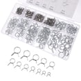 thumbnail image 1 of Miangastore 250 Pcs Pinces à Tuyau Attaches en Acier pour Tuyau d'Eau dans un Bateau, 1 of 8
