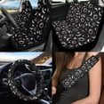 thumbnail image 2 of Uorisanigo Gothic Moon Sun 10 Pcs Cars Seat Covers with Comfortable Soft Car Steering Wheel Cover Cars Seat Belt Cover and Auto Water Cup Coaster Chapstick Holder Universal Fit for Car SUV, 2 of 7