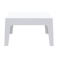 thumbnail image 2 of Compamia Box Resin Patio Coffee Table in White, 2 of 8