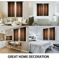 thumbnail image 4 of Brown Kitchen Window Curtains 27.5 x 39 Inch Small Short Mini Cafe Rod Pocket Western Rustic Country Retro Vintage Dark Living Bedroom Room Home Treatment Set of 2 Curtain Panels Drapes Tiers, 4 of 6