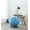 Blue, variant on J&V TEXTILES Posture Fuzzy Exercise Yoga Ball Chair Set Pink