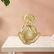 thumbnail image 5 of Figura de mono, decoración del hogar, artesanía de resina, hecha a mano, de mesa, Fengshui chino, dorado No hables cosas malas, 5 of 8