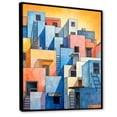 thumbnail image 2 of Designart "Brazil's Vivid Village Life I" Architecture Framed Wall Art - Industrial Yellow Solar Panels Hallway Framed Wall Art Decor, 2 of 6