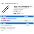 thumbnail image 2 of Throttle Cable - Compatible with 1982 - 1987 Chevy Camaro 5.0L V8 1983 1984 1985 1986, 2 of 2