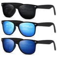 thumbnail image 1 of DEMIKOS Gafas de sol polarizadas para hombre y mujer, lentes de espejo retro de moda para conducir, pescar, protección UV400, 1 of 6