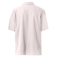 thumbnail image 4 of ELFINDEA Mens Shirts Designer Spring Summer Men's Casual Cotton Linen Solid Color Short Sleeve Shirts Loose Shirts White XL, 4 of 5