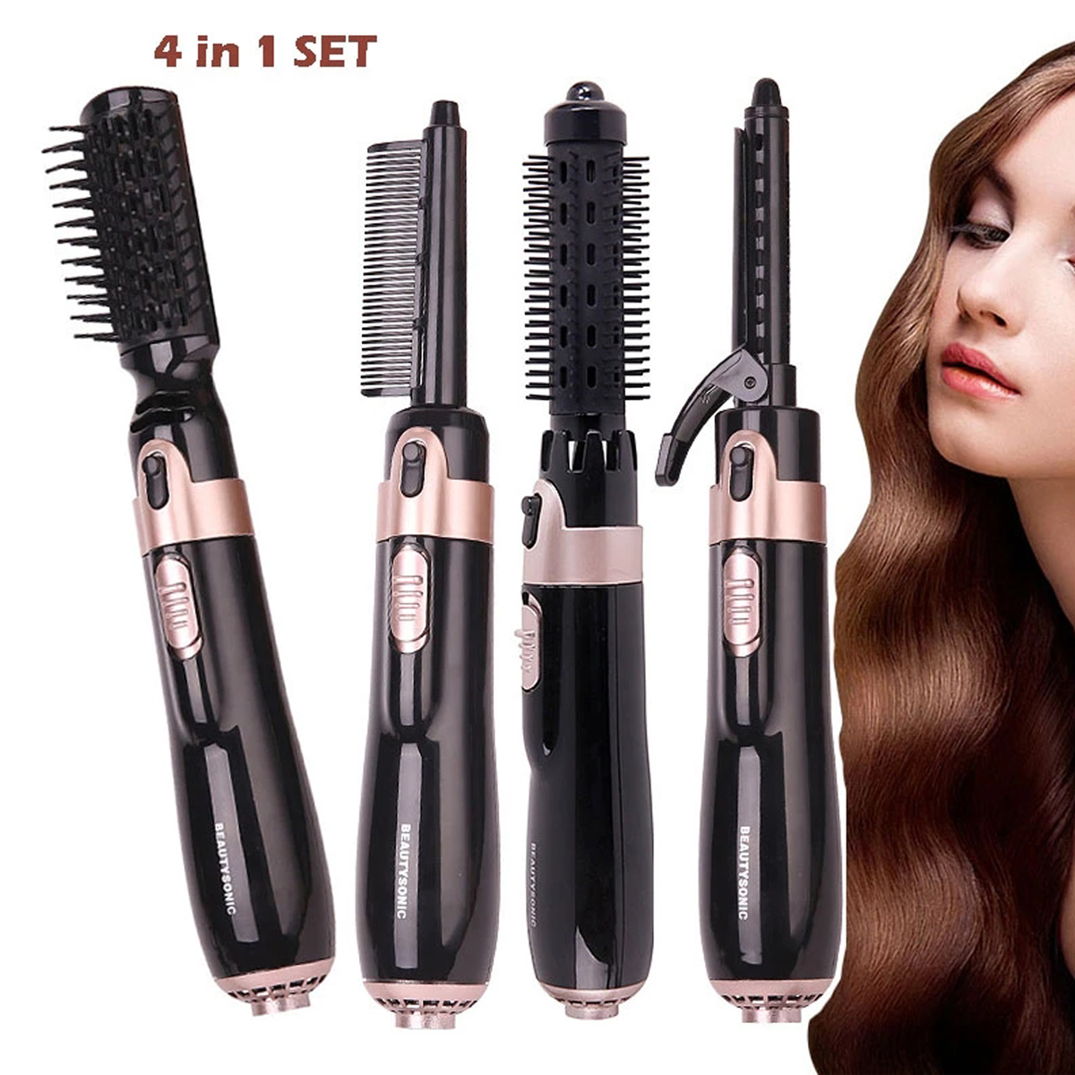 Ceramic Ion Volume Hot Air Dryer Brush 4 In 1,