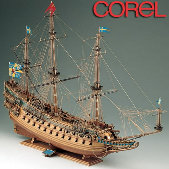 COREL WASA, 17TH C. WARSHIP 1:75 SCALE