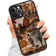 thumbnail image 1 of Xunqian Compatible Con Iphone 15 Plus Funda Estética Retro Vaquera Vaquera Occidental Estética Caballo Teléfono Funda Impresión Arte Funda Protectora (Para Iphone 15 Plus) Camuflaje, 1 of 5
