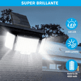 thumbnail image 3 of Lamparas Solares Luz Solar Jardin Exterior Y Interior Malubero,Negro, 3 of 5