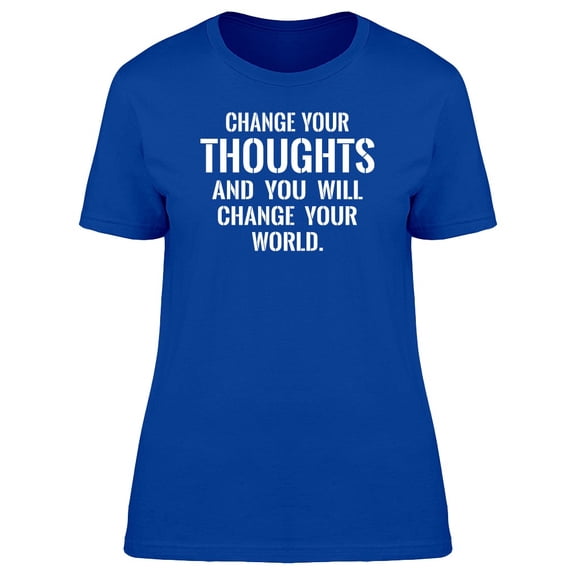 Change Your Thoughts Phrase Tee Men's -Image by Shutterstock