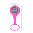 thumbnail image 2 of LCD Display Electric Watch Practical Nurse Watch Hanging Pocket Watch Fashion Watch Pink, 2 of 7