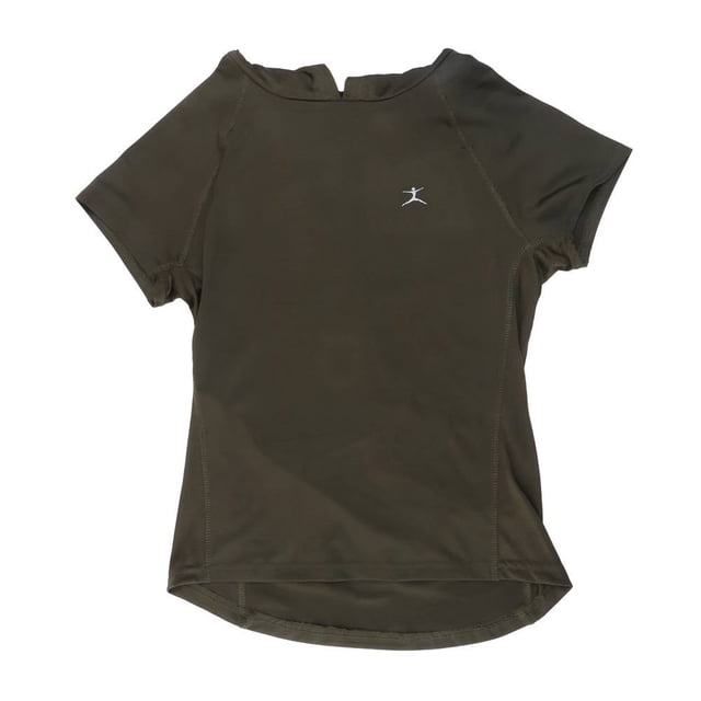 Playera Danskin Now Talla CH Capucha y Manga Corta Verde