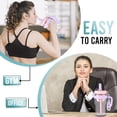 thumbnail image 4 of 50oz Clear Plastic Tumblers with Lids and Straws, Summer Cute Large Capacity Ice Bully Cup with Carrying Cord, Leaks Proof Cup with Tea Infuser, Reusable Travel Mug for Camping, Sports, Office, 4 of 6