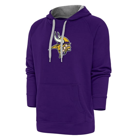 Men's Antigua Purple Minnesota Vikings Victory Chenille Pullover Hoodie