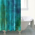 thumbnail image 2 of Ensemble de Rideau de Douche avec Doublure à Boutons-Pression, Galerie d'Art Vintage Bleu Marine (1) Rideaux de Douche Doublure de Douche Réutilisable, Rideau de Bain Simple en Polyester, 72x72 Pouces, 2 of 4