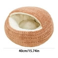 thumbnail image 2 of JLFNYA Cat Bed, 15.74" Cat Beds, Cat Beds for Indoor Cats, Pet Bed for Small Medium Pets, Winter Warm Thickened Cats Bed, Cats Semi-Enclosed Sense of Security Sleeping Nests, 2 of 2