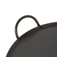 thumbnail image 6 of Kate and Laurel Sanzo Transitional Hammered Metal Round Tray, 16 Inch Diameter, Gray Gunmetal, Industrial Metal Decorative Circle Tray with Hammered Surface and Minimalist Metal Handles, 6 of 8