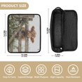 thumbnail image 4 of Hair Tool Organizer Bag with Heat Resistant Mat Removable Travel Storage Case for Hot Air Brushes Curling Irons Cute Highland Cow Peeking, 4 of 8