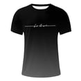 thumbnail image 4 of YAYUBA Mens Short Sleeve T-Shirts Casual Graphic Gradient Printed Tee Crewneck Summer Beach Hawaiian Vintage Shirts Dark Gray M, 4 of 4