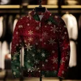 thumbnail image 3 of Suéter navideño con estampado 3D para hombre, abrigo holgado informal, cárdigan elegante para las fiestas, ropa de invierno para hombre, ropa de feliz Navidad, 3 of 5