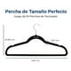 thumbnail image 2 of Ganchos de Terciopelo Premium Serenelife, Ahorradores de Espacio, Resistentes, con Gancho Metálico Giratorio de 360°, para Trajes, Pantalones y Vestidos, Negro, Pack 20, 2 of 7