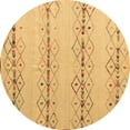 thumbnail image 1 of Ahgly Company Indoor Round Solid Brown Modern Area Rugs, 8' Round, 1 of 4