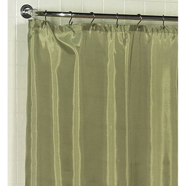 Royal Bath Water Repellant Fabric Shower Curtain Liner with Weighted