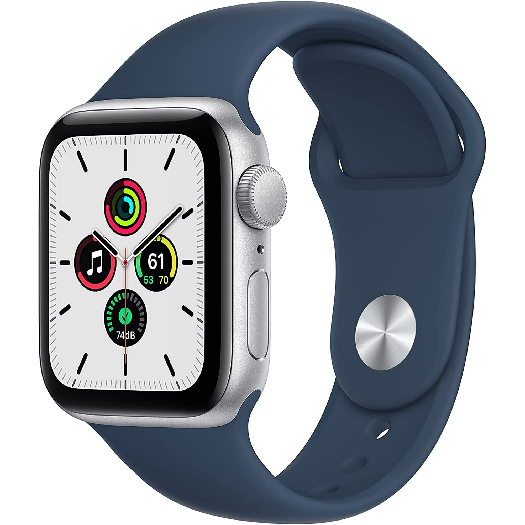 Apple Watch SE (GPS, 40mm) - Silver Aluminum Case with Abyss Blue 