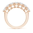 thumbnail image 2 of ANGARA IGI Certified Lab Grown 2.1 Ct Diamond 7 Stone Wedding Ring for Women in 14K Rose Gold (Size-4.2mm|Color-F-G|Clarity-VS) | April Birthstone, Anniversary, Jewelry Gift for Women | Diamond Ring, 2 of 4