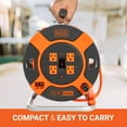 thumbnail image 6 of Black + Decker 75ft. Cord Reel 14AWG 4 Outlets, 6 of 8