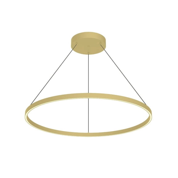 PD87736-BG-Kuzco Lighting-Cerchio - 84W LED Pendant-1.5 Inches Tall and 35.38 Inches Wide-Brushed Gold Finish
