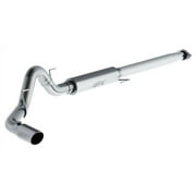 MBRP S5259AL Cat Back 4 Inch Inlet Steel Side Exit Exhaust Tailpipe Fits select: 2015-2016 FORD F150, 2019 FORD F150 SUPERCREW