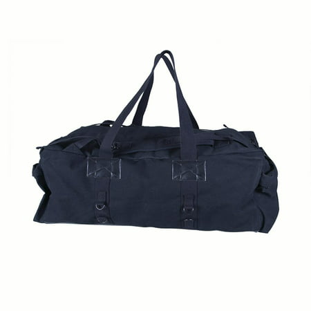 Stansport Tactical Black Canvas Duffle Bag