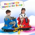 thumbnail image 5 of TOBBI 12V Bumper Car Ride on with Remote Control, Music, LED Lights, 360 Spin Age 1.5-9 Child, Blue, 5 of 19