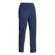 thumbnail image 2 of Pantalones de pana Prolriy para mujer, estilo casual, con personalidad, color liso, cintura elástica, a rayas, pierna recta, color azul, XXL, 2 of 4