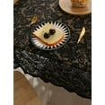 thumbnail image 7 of Black French Lace Tablecloth With Phoenix Tail Pattern For Living Room And Dining Table Decoration, 7 of 7