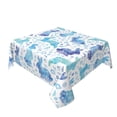 thumbnail image 2 of Wukai Rabbit2 Waterproof Tablecloth for Kitchen Dining, Fits Square Tables for 2-4 Seats -54"x54", 2 of 7