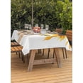 thumbnail image 4 of 60x84 Inch Outdoor Tablecloth with Umbrella Hole Zipper Rectangle Sunflower Rectangular Tablecloths Outside Waterproof Farm Country Floral Botanical Plaid Bow Patio Table Cloth Cover for Picnic Party, 4 of 8