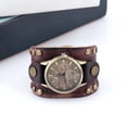 thumbnail image 3 of Reloj de PU para hombre Correa duradera profesional Longitud 24 cm Banda ligera Marrón jinwen reloj de pulsera, 3 of 8