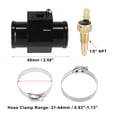 thumbnail image 3 of Unique Bargains 1 Set Car Engine Coolant Temperature Sensor Switch Radiator Hose Fitting Adapter Aluminum Alloy 34mm 210'F On-195'F Off, 3 of 6