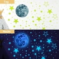 thumbnail image 3 of 1449 pieces glowing stars self-adhesive glowing star wall stickers, star wall tattoo children's room, 3 of 5