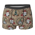 thumbnail image 6 of Men's Boxer Briefs, Santa Claus cute Soft Comfy Mens Underwear Boxer Briefs Breathable With Widen Waist, 6 of 7
