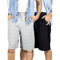 thumbnail image 1 of Pack de 2 Shorts Hombre Casual Cintura Ajustable Detalles Texturizados Diseño Moderno, 1 of 5