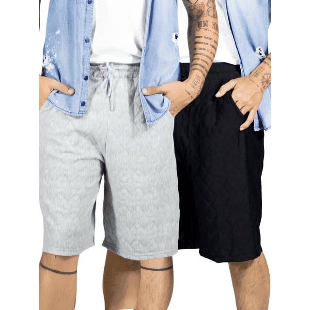 Pack de 2 Shorts Hombre Casual Cintura Ajustable Detalles Texturizados Diseño Moderno