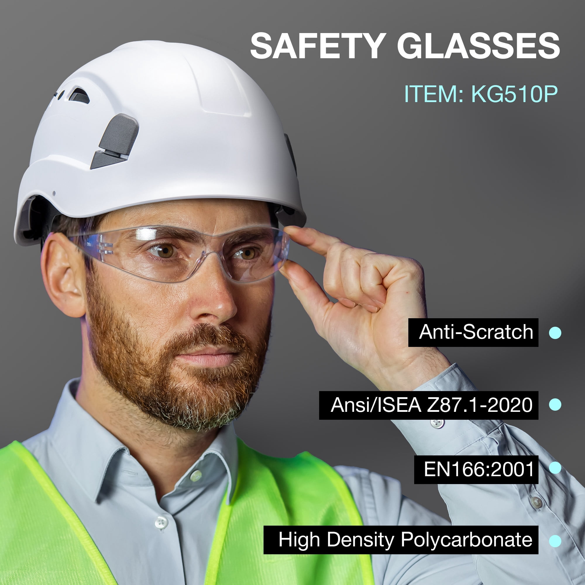 KAYGO Clear Safety Glasses, Scratch Impact Resistant, 24 Pack